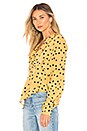 view 2 of 4 The Benae Blouse in Yellow Not Dot