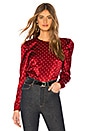 view 1 of 4 The Eleonora Blouse in Ruby Dot