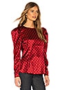 view 2 of 4 The Eleonora Blouse in Ruby Dot