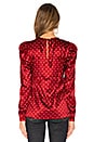 view 3 of 4 The Eleonora Blouse in Ruby Dot