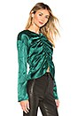 view 2 of 5 The Waylon Blouse in Rainforest Green