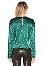 view 3 of 5 The Waylon Blouse in Rainforest Green