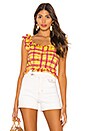 view 1 of 4 The Laci Top in Yellow Plaid