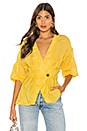 view 1 of 5 The Michela Blouse in Lemon Yellow
