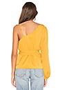 view 3 of 4 The Camila Blouse in Pineapple Yellow
