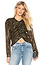 view 1 of 5 The Waylon Blouse in Black & Gold