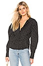 view 2 of 5 The Louise Blouse in Black Mini Dot