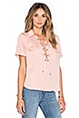 view 2 of 4 The Safari Blouse in Blush