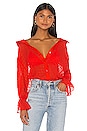 view 1 of 4 The Paulette Blouse in Poppy Red