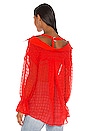 view 3 of 4 The Paulette Blouse in Poppy Red