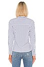 view 3 of 4 The Ria Blouse in Blue & White