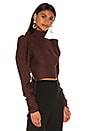 view 3 of 5 The Basile Top in Burgundy