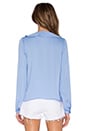 view 3 of 5 The Ruffle Boho Blouse in Marina