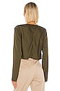 view 3 of 4 The Florina Top in Olive Green