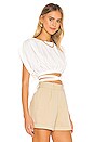 view 2 of 5 The Addie Crop Top in White