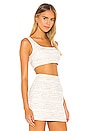 view 2 of 5 The Risa Crop Top in White Multi