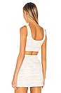 view 3 of 5 The Risa Crop Top in White Multi