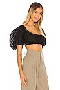 view 3 of 5 The Lealia Crop Top in Black