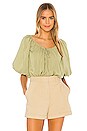 view 1 of 4 The Aubrielle Top in Olive Green