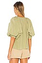 view 3 of 4 The Aubrielle Top in Olive Green