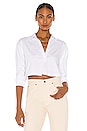 view 1 of 4 LS Cropped Polo in White