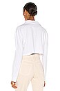 view 3 of 4 LS Cropped Polo in White