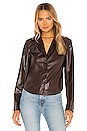 view 1 of 4 The Lydie Blouse in Chocolate Brown