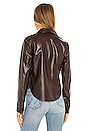view 3 of 4 The Lydie Blouse in Chocolate Brown