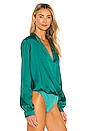 view 3 of 5 BODY LONG SLEEVE in Emerald Green