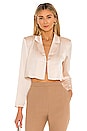 view 1 of 4 The Leona Crop Blouse in Blush