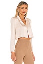 view 2 of 4 The Leona Crop Blouse in Blush