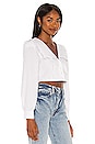 view 2 of 4 The Celi Crop Blouse in White