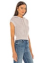 view 2 of 4 Mika Sleeveless Hoodie in Natural Tonal Marl