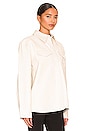 view 2 of 4 Aylah Leather Blouse in Cream