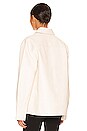 view 3 of 4 Aylah Leather Blouse in Cream