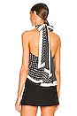 view 3 of 4 Orla Halter Top in Black Multi Dot