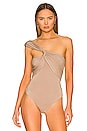 view 2 of 5 Delphine Bodysuit in Taupe