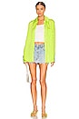 view 4 of 4 Lenae Shirt in Lime Green