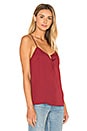 view 2 of 4 The Button Cami Blouse in Cabernet