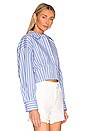 view 2 of 4 The Ismini Top in Blue & White Stripe
