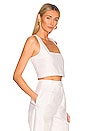 view 2 of 4 The Rochelle Crop Top in White
