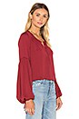 view 2 of 5 The Airy Blouse in Cabernet