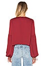 view 3 of 5 The Airy Blouse in Cabernet