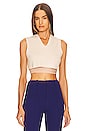 view 1 of 4 COLETE CROPPED DECOTE V SAGEN in Heather Oatmeal