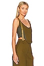 view 2 of 4 Rey Corset Top in Olive Green