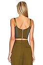 view 3 of 4 Rey Corset Top in Olive Green