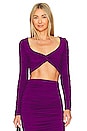 view 1 of 4 Billa Cropped Top in Grape Purple