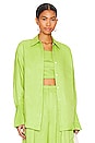 view 1 of 5 Genova Button Down Top in Green
