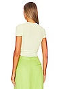 view 3 of 4 Conary Short Sleeve Tie Top in Lime