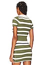 view 3 of 4 Drea Striped Knit Top in Green & Ivory